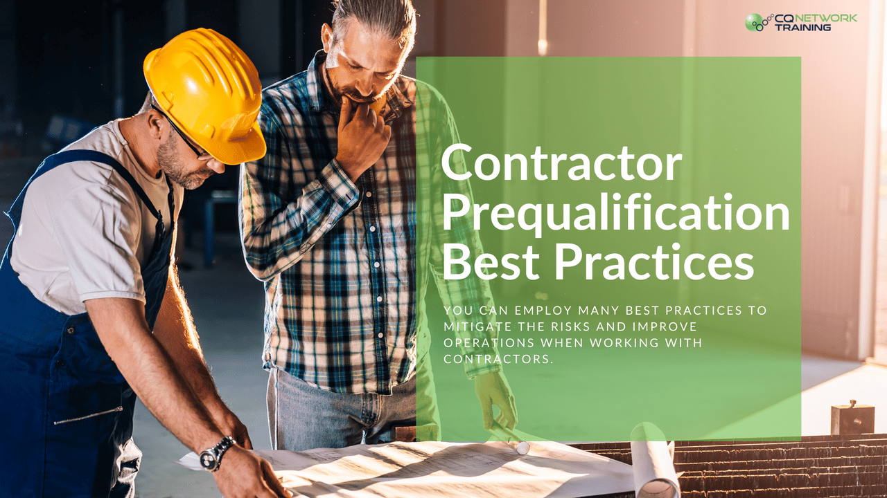 Contractor Prequalification Best Practices.